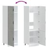 vidaXL Armoire de cuisine Porto gris béton bois d'ingénierie