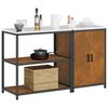 vidaXL Ensemble de rangement cuisine 2 pcs Rouill&eacute; Acier patin&eacute;