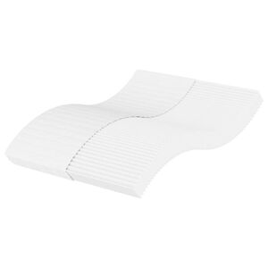 vidaXL Matelas en mousse blanc 120x200 cm duret&eacute; H2 H3
