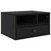 vidaXL Support d'imprimante Ch&ecirc;ne noir 40 x 32 x 24 cm