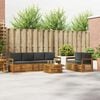vidaXL Ensemble de canap&eacute;s d'ext&eacute;rieur 7 pcs Naturel et Anthracite