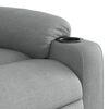 vidaXL Fauteuil inclinable &eacute;lectrique gris clair tissu