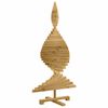 vidaXL Arbres de No&euml;l avec support Marron 120 cm Bois massif en pin