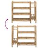 vidaXL Rack &agrave; chaussures avec &eacute;tag&egrave;re Naturel 88 x 27 x 80 cm Bambou