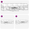 vidaXL Ensemble de canap&eacute;s d'ext&eacute;rieur 6 pcs Naturel et Anthracite
