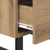 vidaXL Cabinet de chevet 2 pcs Ch&ecirc;ne artisanal 40 x 35 x 47,5 cm