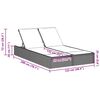 vidaXL Chaise longue double avec coussins noir r&eacute;sine tress&eacute;e