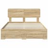 vidaXL Cadre de lit Ch&ecirc;ne Sonoma 150 x 200 cm Bois d'ing&eacute;nierie