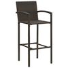 vidaXL Ensemble de bar de jardin 9 pcs Marron