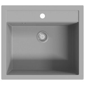 vidaXL &Eacute;viers de cuisine Granite Gris