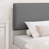 vidaXL Cadre de lit avec t&ecirc;te de lit rembourr&eacute;e Gris clair 80 x 200 cm