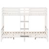 vidaXL Lit superpos&eacute; sans matelas 80x200/140x200 cm blanc bois massif