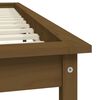 vidaXL Cadre de lit sans matelas marron miel bois massif