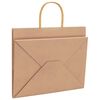 vidaXL Sacs en papier 250 pcs avec poign&eacute;es marron 32x22x24 cm