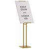 vidaXL Pr&eacute;sentoirs de salon 2 pcs Dor&eacute; 26,5 x 26,5 x 150 cm Acier