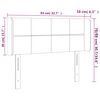vidaXL T&ecirc;te de lit &agrave; LED Gris clair 83x16x78/88 cm Velours