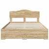 vidaXL Cadre de lit Ch&ecirc;ne Sonoma 140 x 200 cm Bois d'ing&eacute;nierie