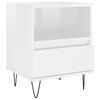 vidaXL Tables de chevet 2 pcs blanc brillant 40x35x50 cm