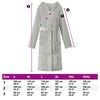 vidaXL Peignoir avec capuche Gris m Flanelle