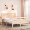 vidaXL Cadre de lit sans matelas 120x200 cm bois massif