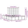 vidaXL Cadre de lit Blanc 120 x 190 cm Bois de pin massif