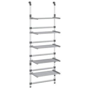 vidaXL S&eacute;choir &agrave; linge suspendu &agrave; 5 niveaux Aluminium