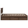 vidaXL Cadre de lit Ch&ecirc;ne brun 120 x 200 cm Bois d'ing&eacute;nierie