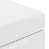 vidaXL Tabouret Blanc Cuir Synth&eacute;tique et Bois Composite