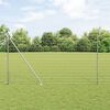 vidaXL Cl&ocirc;ture avec poteau Argent&eacute; 1,6 x 10 m Acier