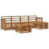vidaXL Ensemble de canap&eacute;s d'ext&eacute;rieur 6 pc Naturel