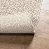 vidaXL Tapis ZIZUR cr&egrave;me 100x200 cm aspect de jute int&eacute;rieur ext&eacute;rieur