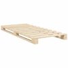 vidaXL Cadre de lit sans matelas avec t&ecirc;te de lit 90x200 cm