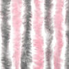 vidaXL Rideau anti-mouches gris argent&eacute; et rose 56x200 cm chenille