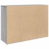 vidaXL Buffet sonoma gris 90,5x29,5x65 cm bois d'ing&eacute;nierie