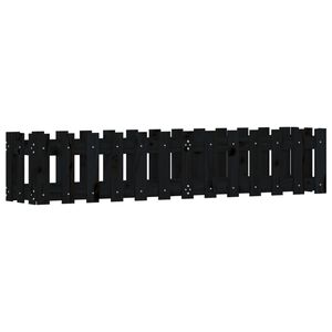 vidaXL Lit sur&eacute;lev&eacute; de jardin design de cl&ocirc;ture 150x30x30cm pin massif
