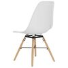 vidaXL Chaises &agrave; manger lot de 4 blanc PP