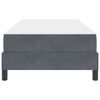 vidaXL Lit &agrave; ressorts avec matelas Gris fonc&eacute; 100 x 200 cm tissu