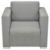 vidaXL Fauteuil gris foncé tissu