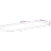 vidaXL Dessus de table 100x40x3,8 cm ovale bois massif d'acacia