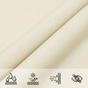 vidaXL Voile de parasol tissu oxford triangulaire 3x4x4 m cr&egrave;me