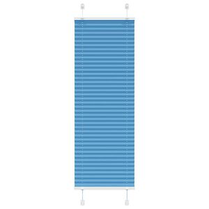 vidaXL Store pliss&eacute; bleu 40x100 cm largeur du tissu 39,4 cm polyester