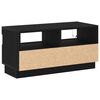 vidaXL Meuble TV Ch&ecirc;ne noir 80 x 35 x 40 cm Bois d'ing&eacute;nierie