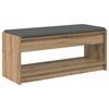 vidaXL Banc d'entr&eacute;e avec coussin Ch&ecirc;ne Artisanal 103 x 38 x 45 cm