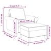 vidaXL Fauteuil avec repose-pied Gris fonc&eacute; 60 cm Tissu