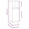 vidaXL Ensemble de meubles de salle de bain 4 pcs ch&ecirc;ne sonoma