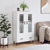 vidaXL Buffet haut blanc 69,5x31x115 cm bois d'ing&eacute;nierie