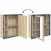 vidaXL Ensemble de mobilier de salle de bain 3 pcs Ch&ecirc;ne Sonoma