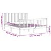vidaXL Cadre de lit sans matelas 160x200 cm bois massif de pin