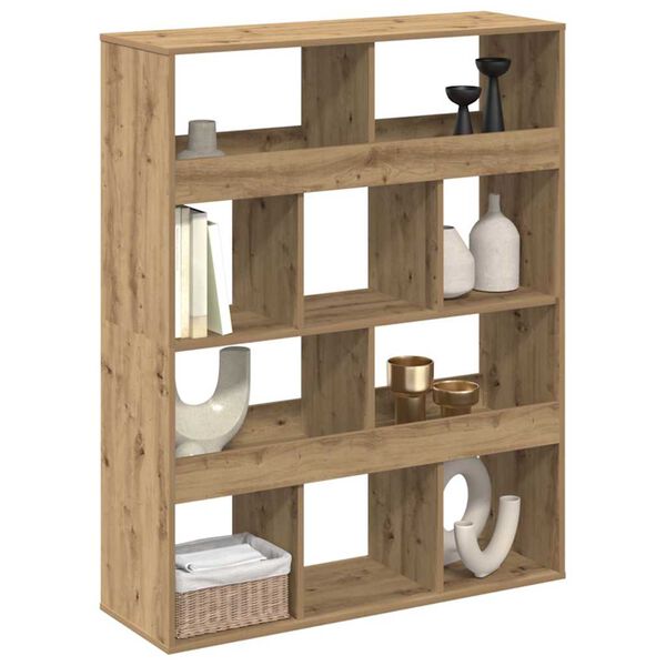 vidaXL Biblioth&egrave;que ch&ecirc;ne artisanal 100x33x125,5 cm bois d'ing&eacute;nierie