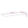 vidaXL Panneaux de biblioth&egrave;que 4 pcs Blanc 80x30x1,5 cm Agglom&eacute;r&eacute;